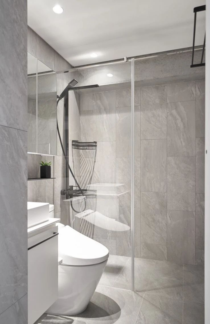 裝修案例現(xiàn)代極簡風格室內裝修效果圖-洗手間 裝修案例現(xiàn)代極簡風格室內裝修效果圖-洗手間