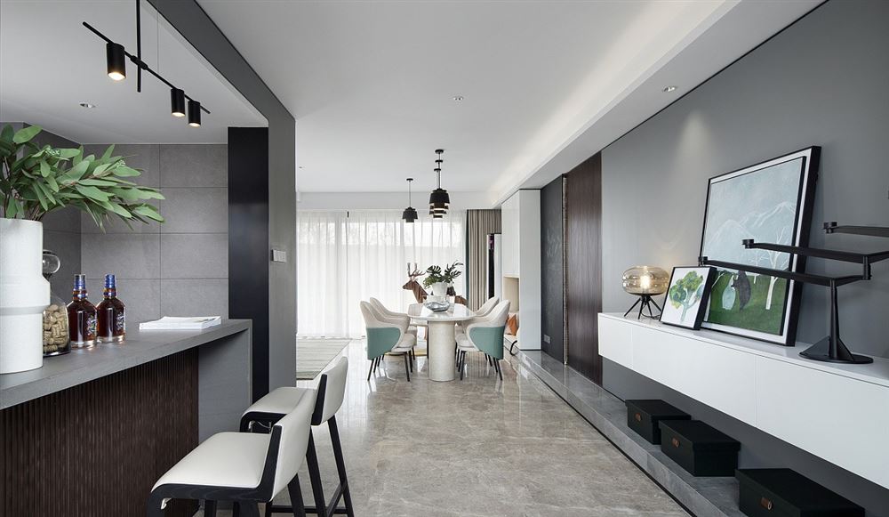 茂名市金源時(shí)代現(xiàn)代簡(jiǎn)約風(fēng)格三居室裝修案例