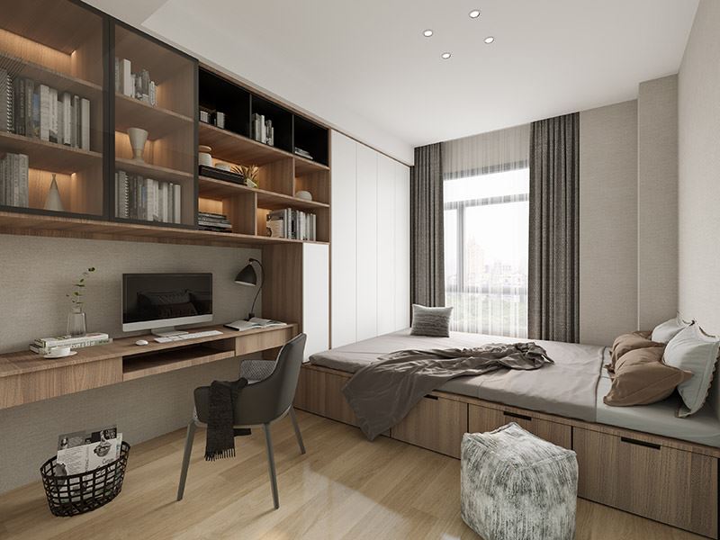 臺(tái)州市半島名苑現(xiàn)代簡(jiǎn)約風(fēng)格三居室裝修案例