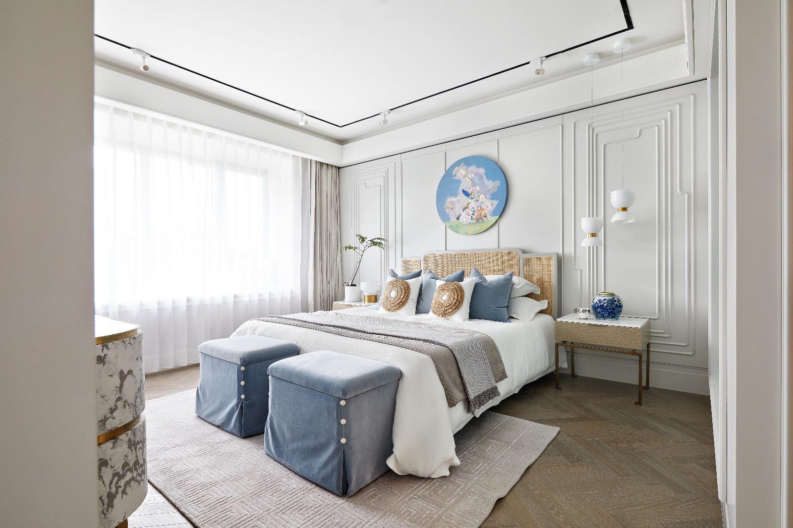 法式風格家裝設計室內(nèi)裝修效果圖-臥室 法式風格家裝設計室內(nèi)裝修效果圖-臥室