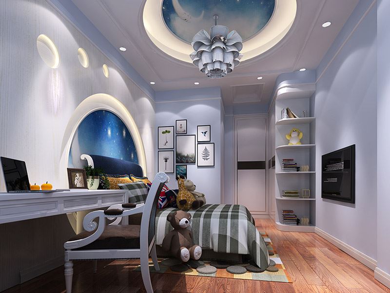 佛山市卓越蔚藍(lán)星宸歐式風(fēng)格三居室裝修案例