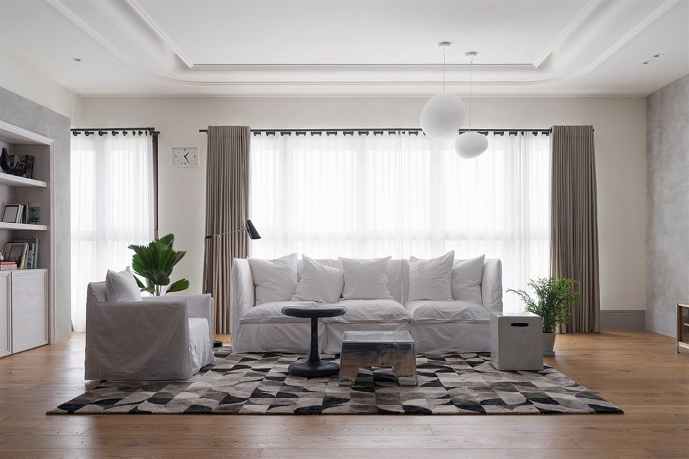 廣州市金融街融穗華府北歐風(fēng)格三居室裝修案例