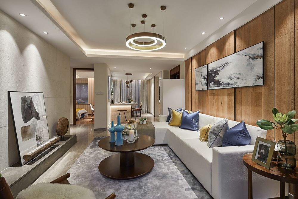 南寧市茶花園小區(qū)輕奢風(fēng)格三居室裝修案例