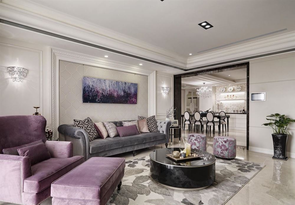 廣州市翡翠綠洲森林半島歐式風(fēng)格四居室裝修案例