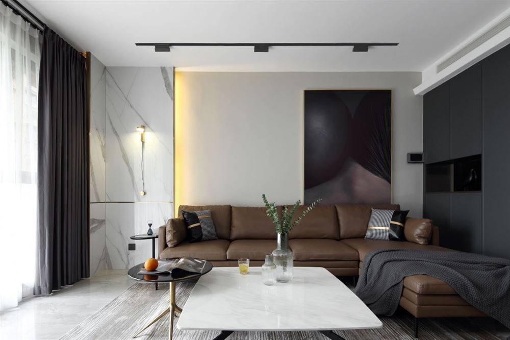 廣州市東華東路小區(qū)現(xiàn)代簡約風(fēng)格三居室裝修案例