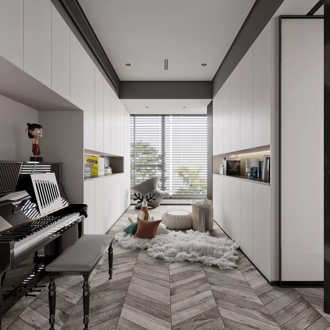 裝修公司現(xiàn)代簡約風(fēng)格室內(nèi)裝修效果圖-書房 裝修公司現(xiàn)代簡約風(fēng)格室內(nèi)裝修效果圖-書房