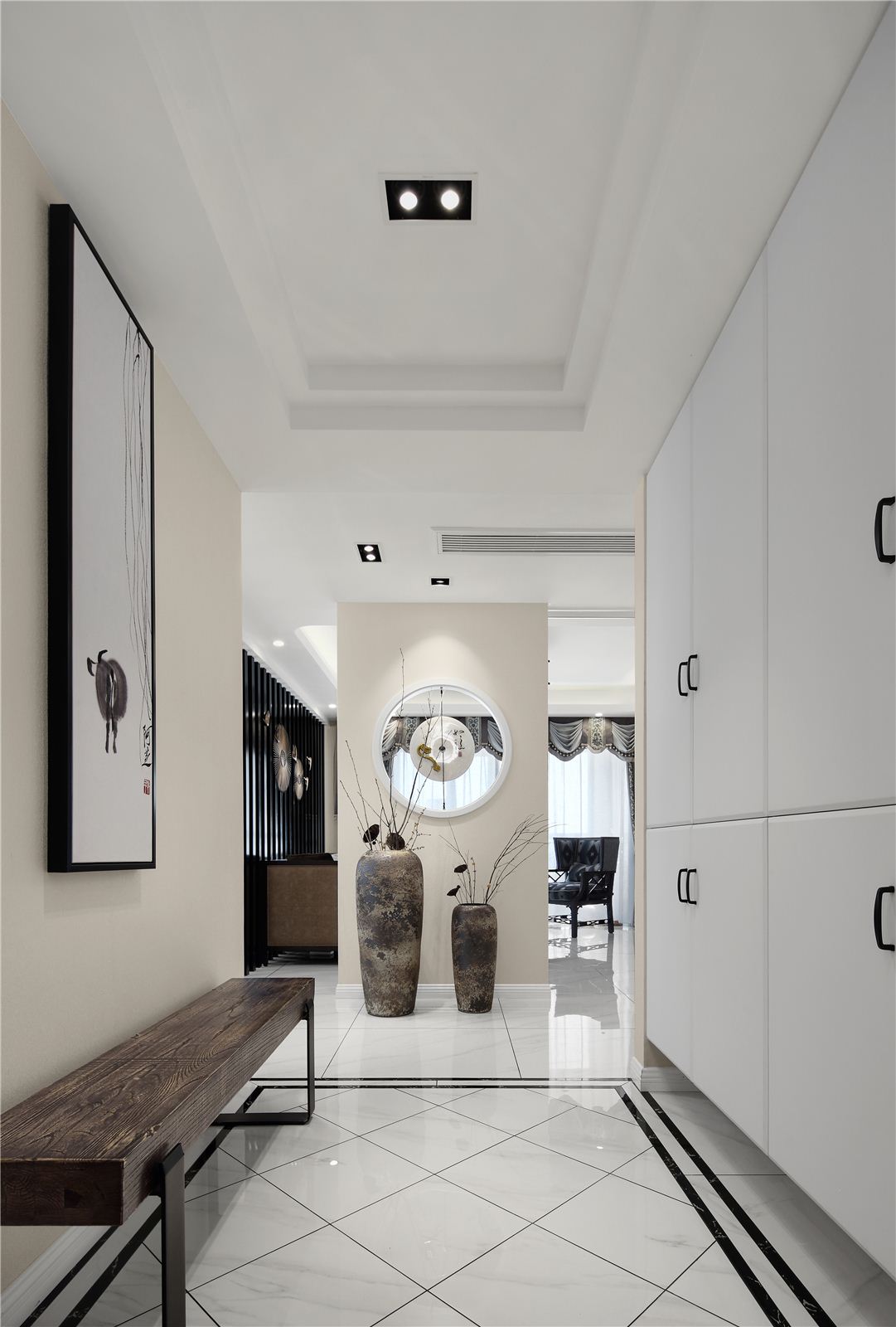 新中式風(fēng)格家裝設(shè)計(jì)室內(nèi)裝修效果圖-玄關(guān) 新中式風(fēng)格家裝設(shè)計(jì)室內(nèi)裝修效果圖-玄關(guān)