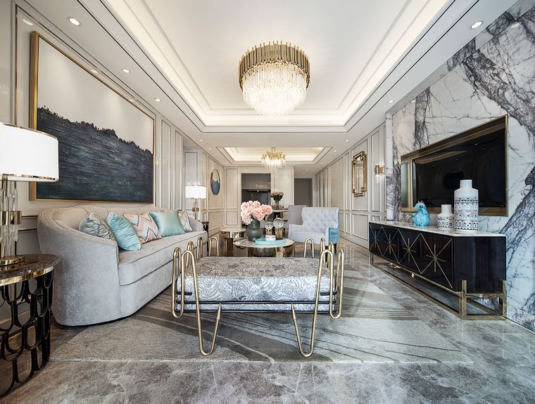 廣州市盛世名門美式風(fēng)格四居室裝修案例