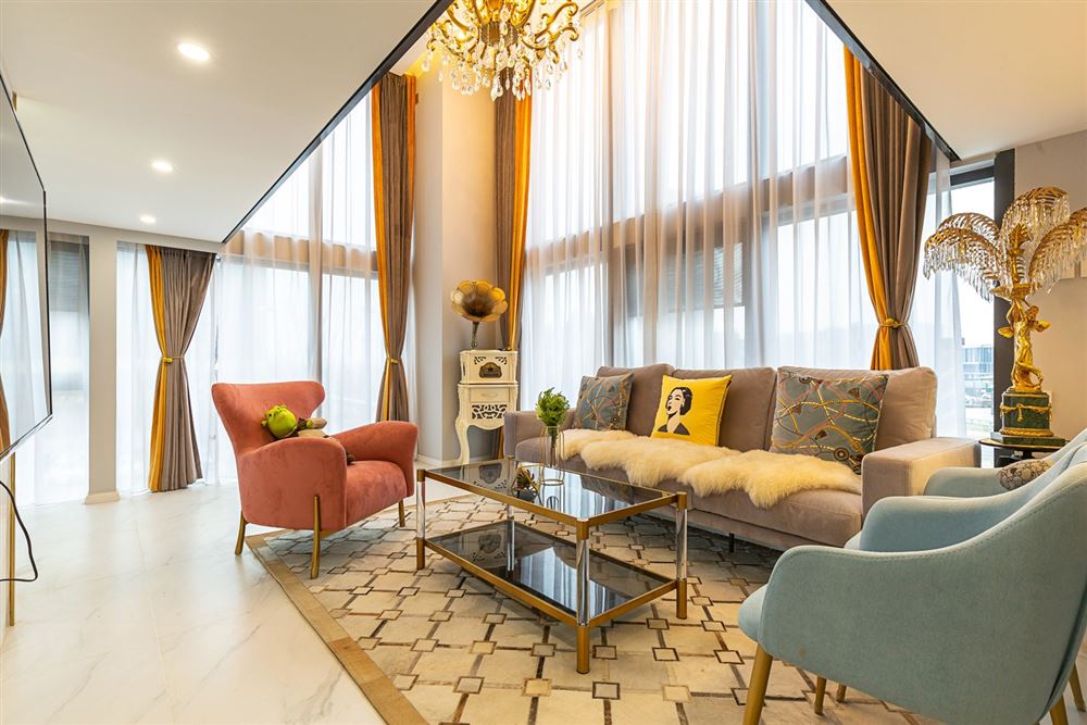 楚雄彝族自治州香水明珠輕奢風(fēng)格復(fù)式裝修案例