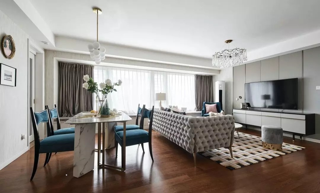 美式輕奢風(fēng)格家裝設(shè)計室內(nèi)裝修效果圖-客廳 美式輕奢風(fēng)格家裝設(shè)計室內(nèi)裝修效果圖-客廳