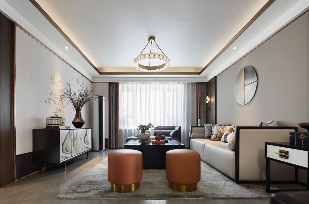 新中式風(fēng)格室內(nèi)設(shè)計家裝案例-客廳 新中式風(fēng)格室內(nèi)設(shè)計家裝案例-客廳