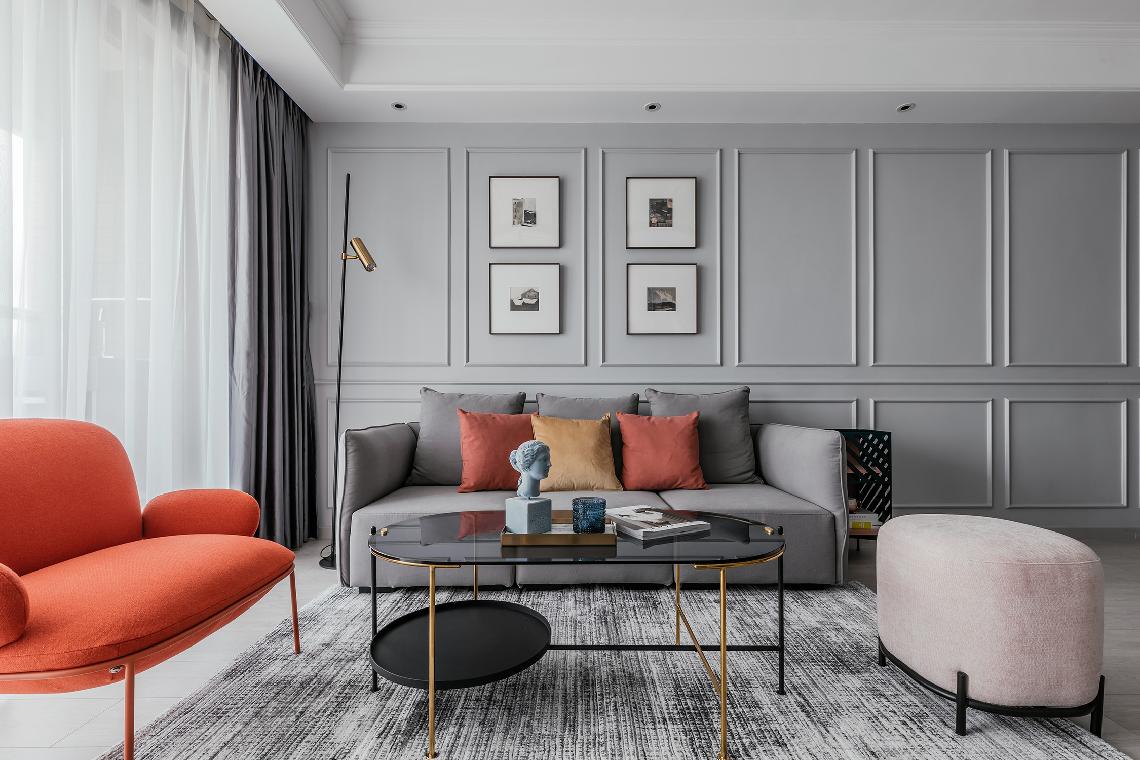 輕奢北歐風(fēng)格室內(nèi)家裝案例效果圖-客廳茶幾沙發(fā) 輕奢北歐風(fēng)格室內(nèi)家裝案例效果圖-客廳茶幾沙發(fā)