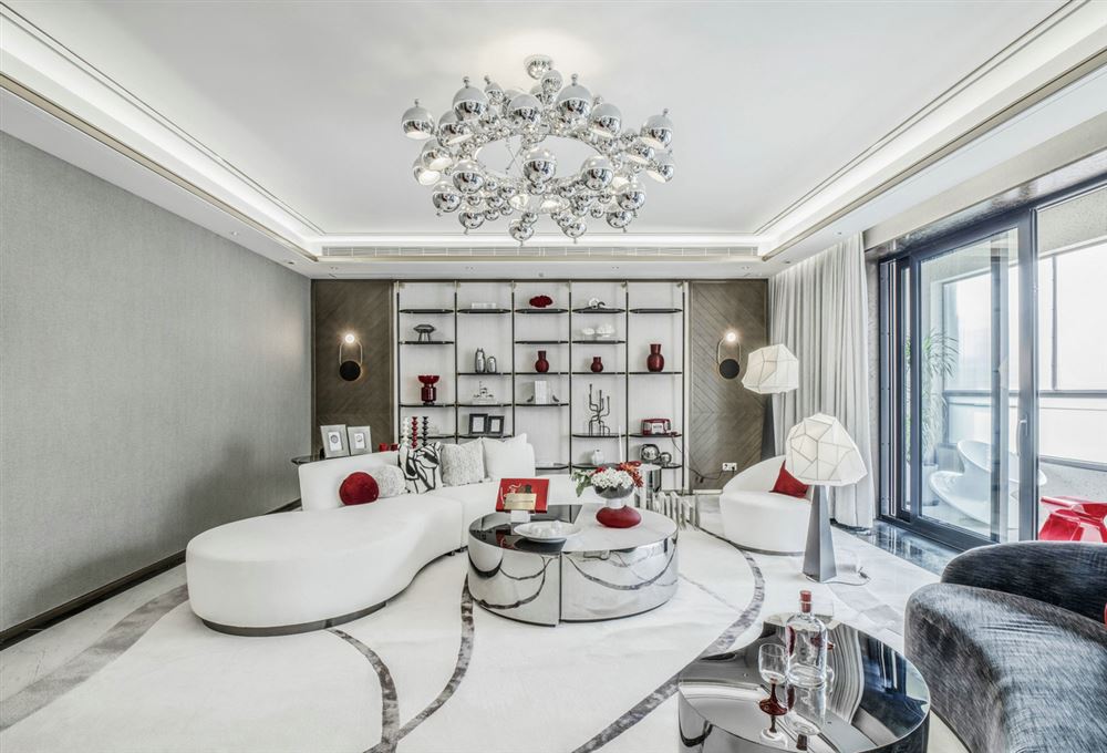 江門市碧桂園翡翠香堤輕奢風(fēng)格三居室裝修案例