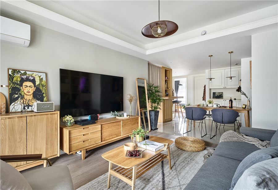 現(xiàn)代原木風格家裝設(shè)計室內(nèi)裝修效果圖-客廳 現(xiàn)代原木風格家裝設(shè)計室內(nèi)裝修效果圖-客廳