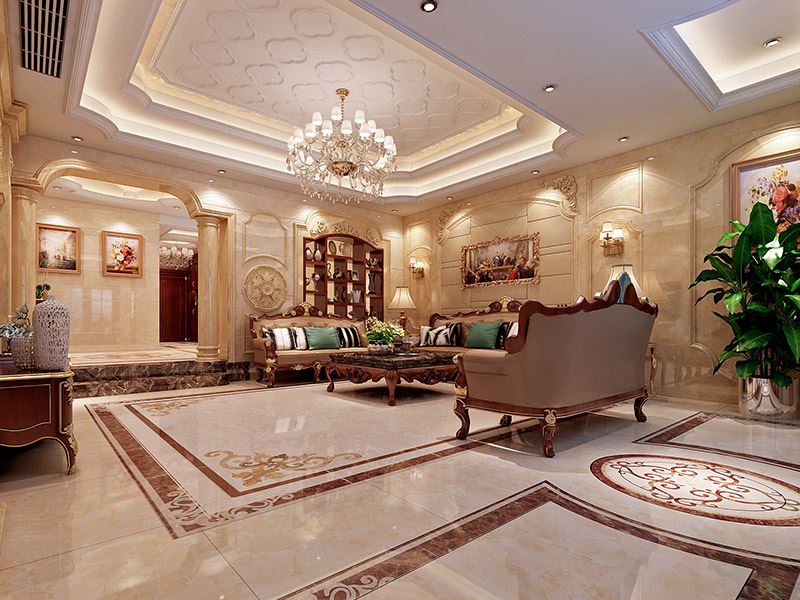 河源市楓電新村歐式風(fēng)格別墅裝修案例