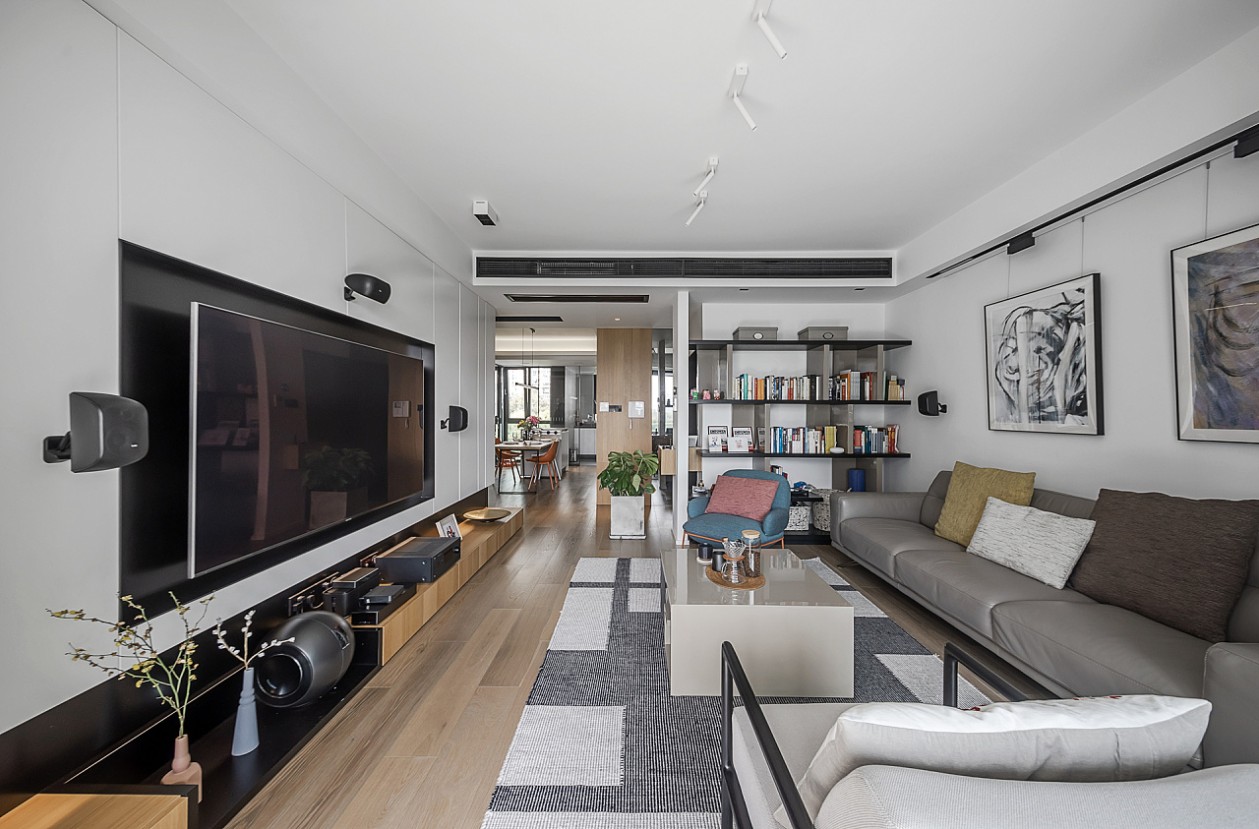 現(xiàn)代簡約風格室內家裝案例效果圖-客廳 現(xiàn)代簡約風格室內家裝案例效果圖-客廳