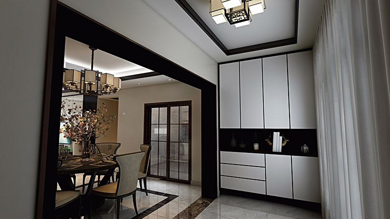 美的君蘭江山四居168平米北歐風(fēng)格裝修案例-走廊 美的君蘭江山四居168平米北歐風(fēng)格裝修案例-走廊