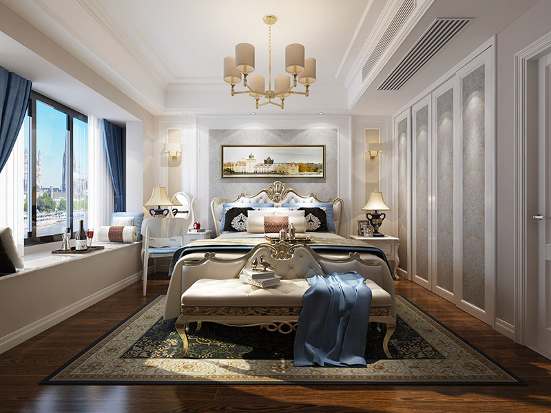 現(xiàn)代前衛(wèi)風(fēng)格室內(nèi)裝修效果圖-美的明湖三居122平米-臥室 現(xiàn)代前衛(wèi)風(fēng)格室內(nèi)裝修效果圖-美的明湖三居122平米-臥室