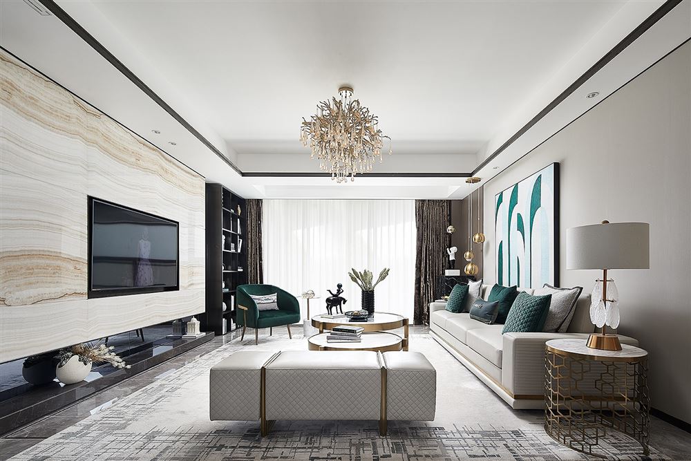 自貢市貢井青杠林廣廈苑現(xiàn)代簡約風(fēng)格四居室裝修案例