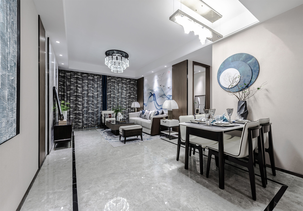 新中式風(fēng)格室內(nèi)設(shè)計家裝案例-客餐廳 新中式風(fēng)格室內(nèi)設(shè)計家裝案例-客餐廳
