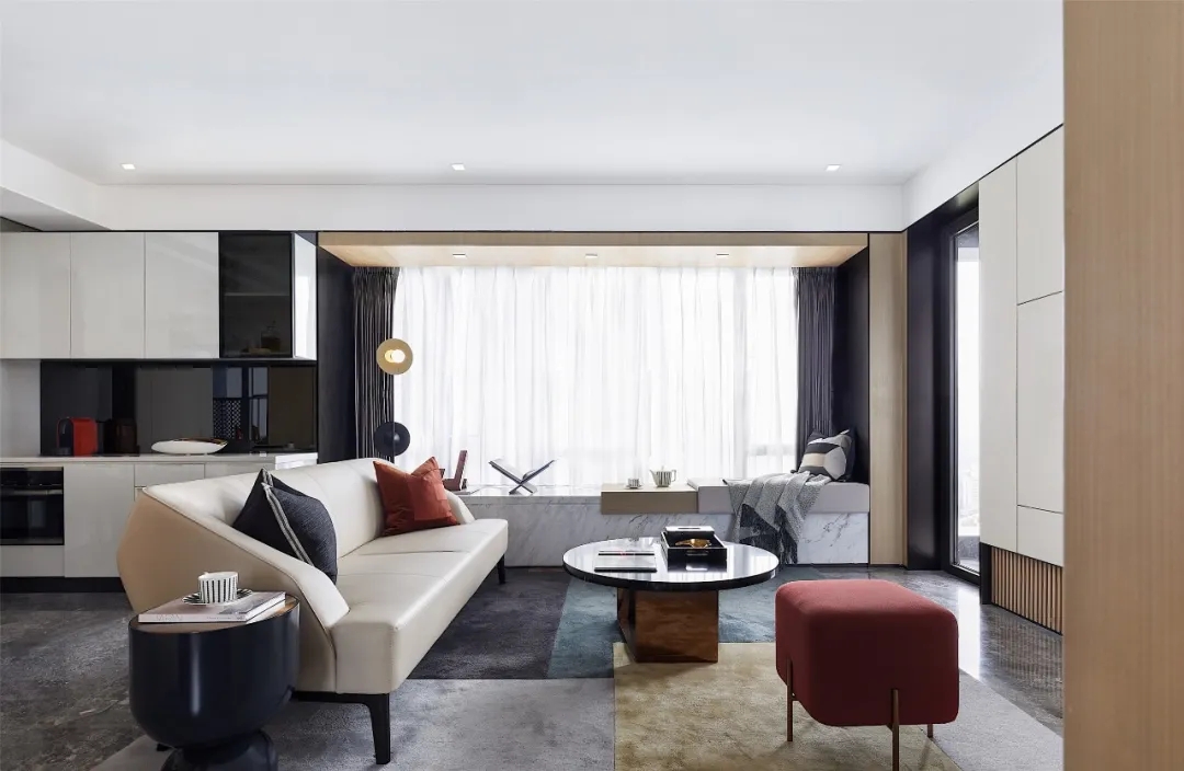 現(xiàn)代輕奢風格室內設計家裝案例-客廳