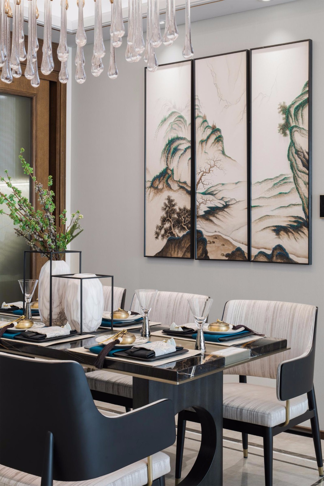 新中式風格室內(nèi)設計家裝案例-餐廳 新中式風格室內(nèi)設計家裝案例-餐廳