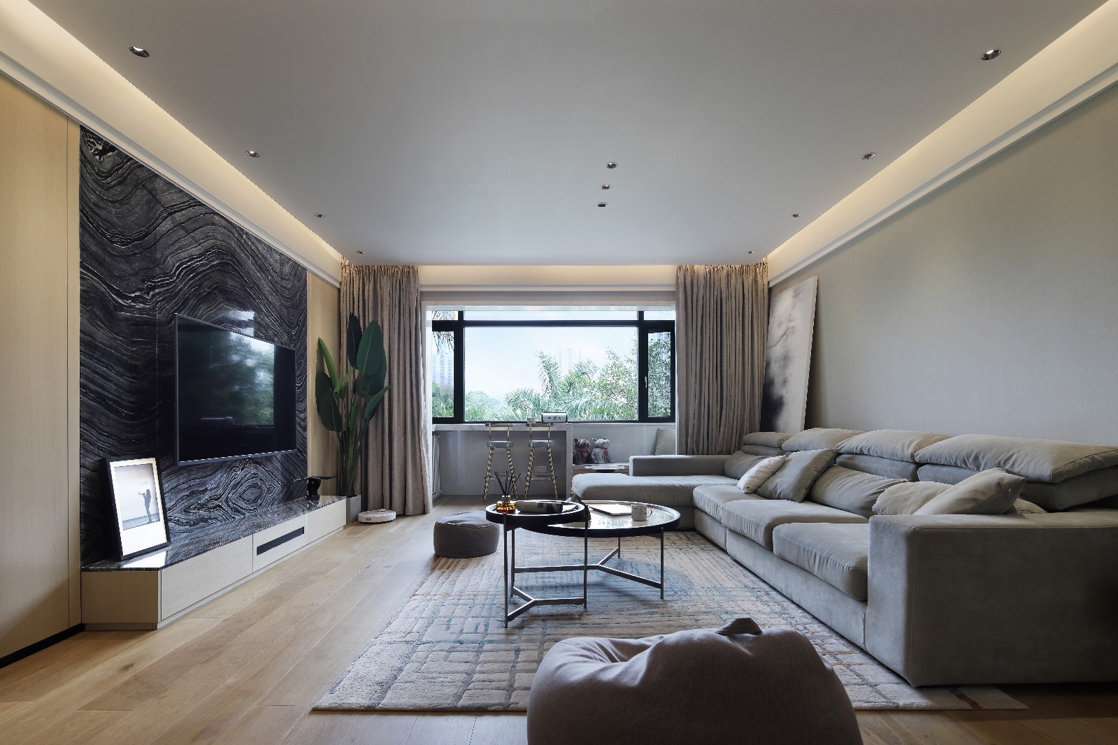 佛山裝修公司現(xiàn)代前衛(wèi)風(fēng)格室內(nèi)裝修效果圖-客廳 佛山裝修公司現(xiàn)代前衛(wèi)風(fēng)格室內(nèi)裝修效果圖-客廳