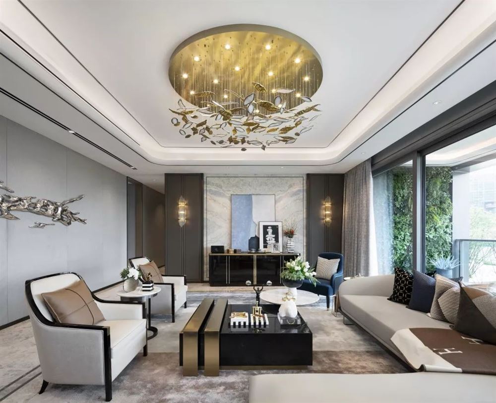 佛山市時代愛車小鎮(zhèn)(佛山)輕奢風(fēng)格別墅裝修案例