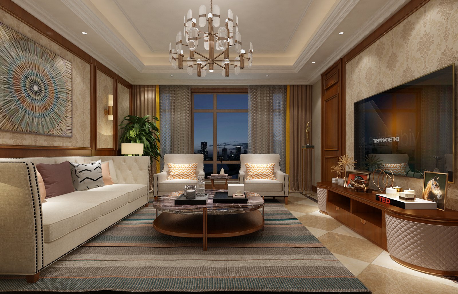 歐式風(fēng)格家裝設(shè)計室內(nèi)裝修效果圖-客廳電視背景墻 歐式風(fēng)格家裝設(shè)計室內(nèi)裝修效果圖-客廳電視背景墻