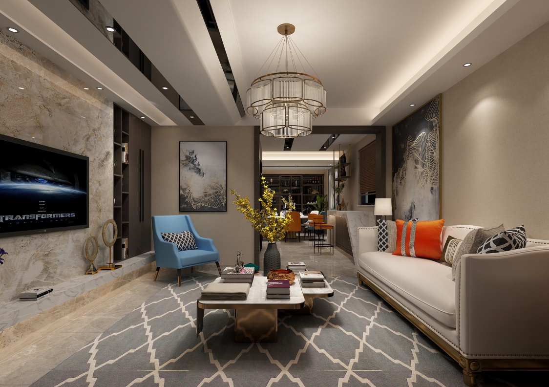 現(xiàn)代前衛(wèi)風(fēng)格室內(nèi)裝修效果圖-財(cái)富廣場(chǎng)三居121平米-客廳 現(xiàn)代前衛(wèi)風(fēng)格室內(nèi)裝修效果圖-財(cái)富廣場(chǎng)三居121平米-客廳