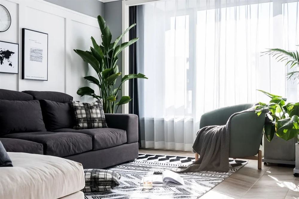 廣州市南沙金茂灣北歐風格三居室裝修案例