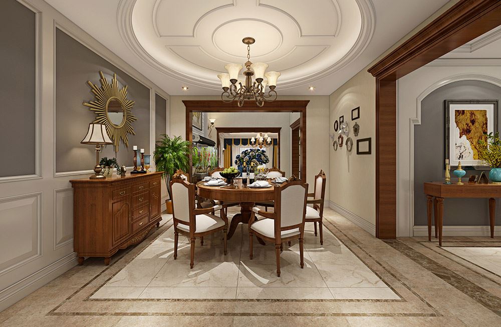 楚雄彝族自治州北浦嘉園美式風(fēng)格別墅裝修案例