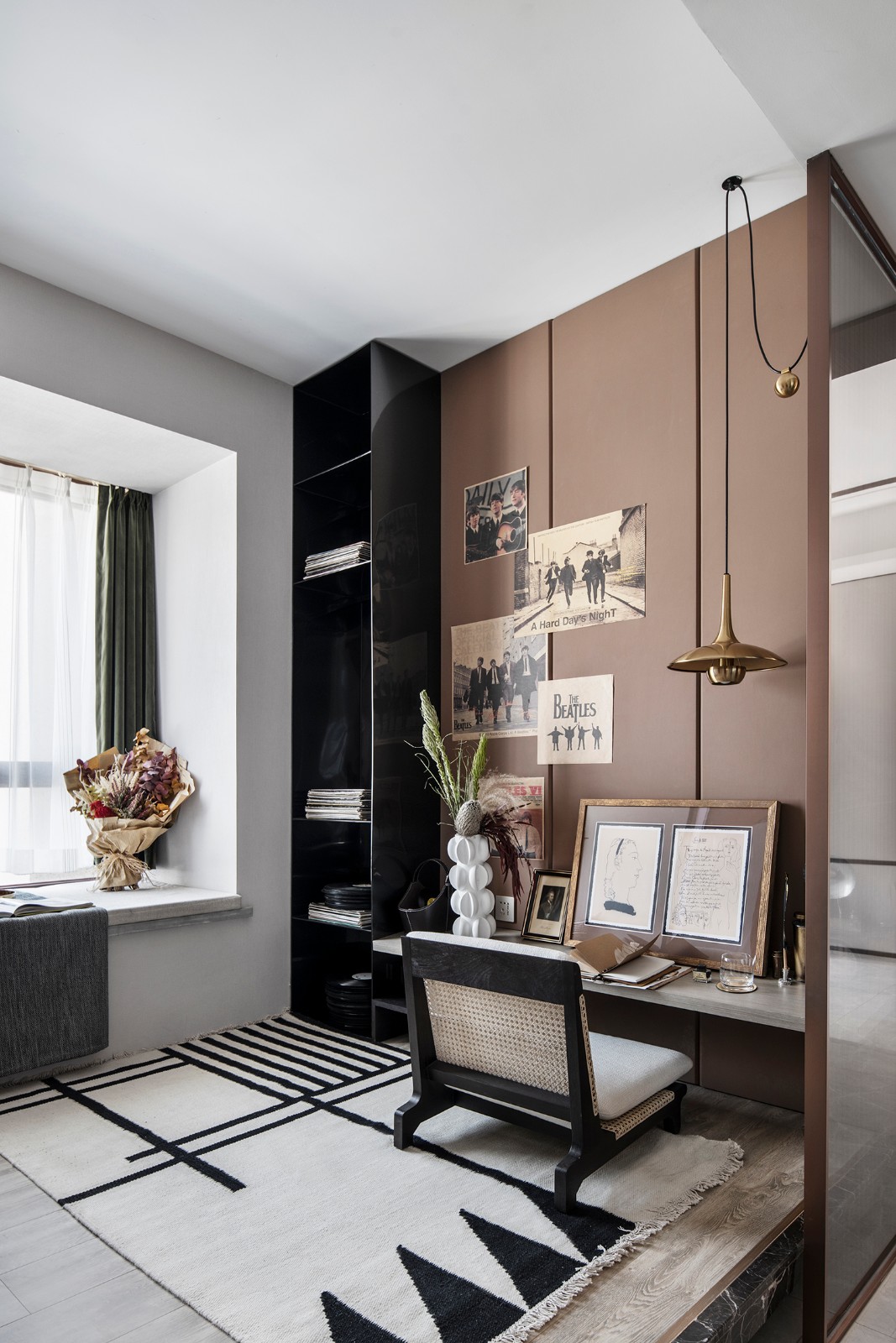 現(xiàn)代輕奢風(fēng)格室內(nèi)設(shè)計(jì)家裝案例-書房 現(xiàn)代輕奢風(fēng)格室內(nèi)設(shè)計(jì)家裝案例-書房