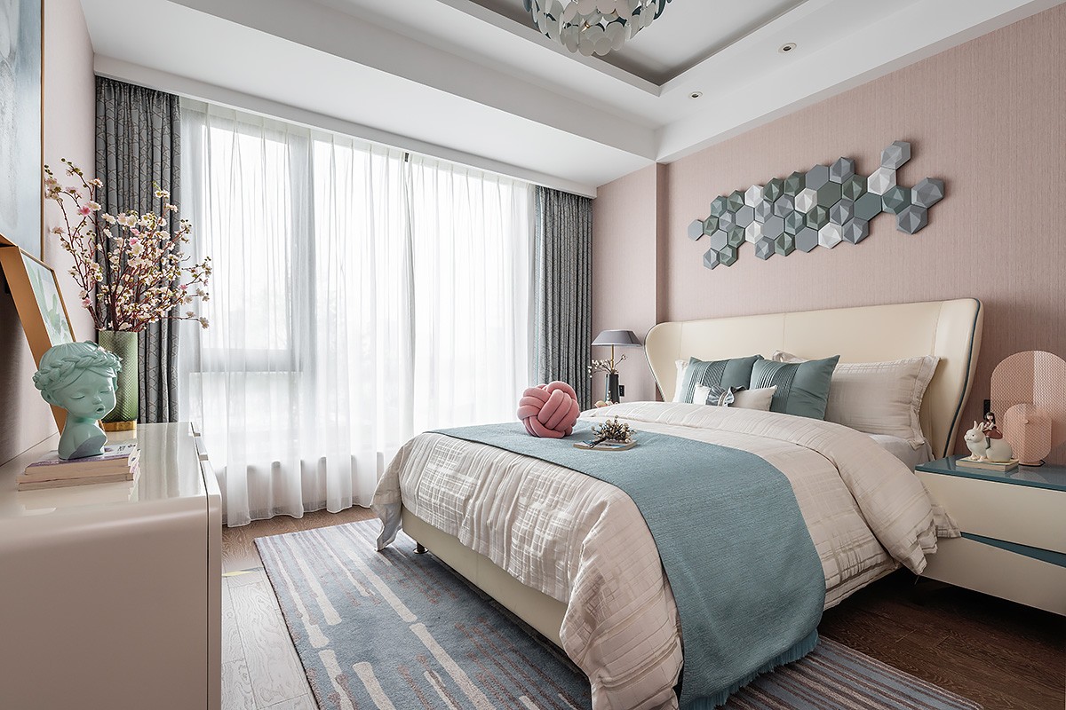 新中式風(fēng)格家裝設(shè)計別墅裝修效果圖-客臥 新中式風(fēng)格家裝設(shè)計別墅裝修效果圖-客臥