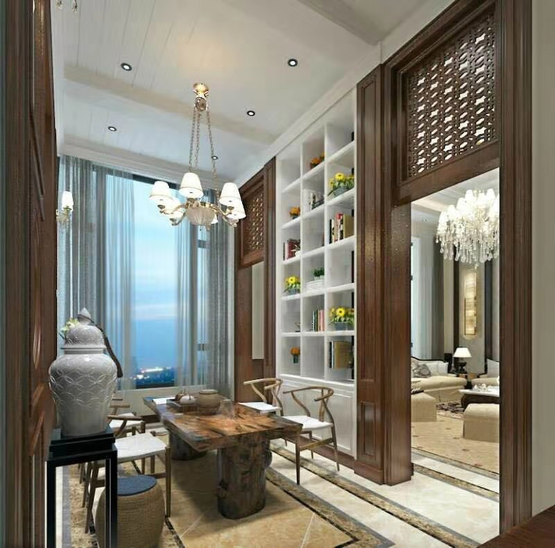 美式鄉(xiāng)村風(fēng)格室內(nèi)裝修效果圖-學(xué)府一號(hào)復(fù)式230平米-書房 美式鄉(xiāng)村風(fēng)格室內(nèi)裝修效果圖-學(xué)府一號(hào)復(fù)式230平米-書房