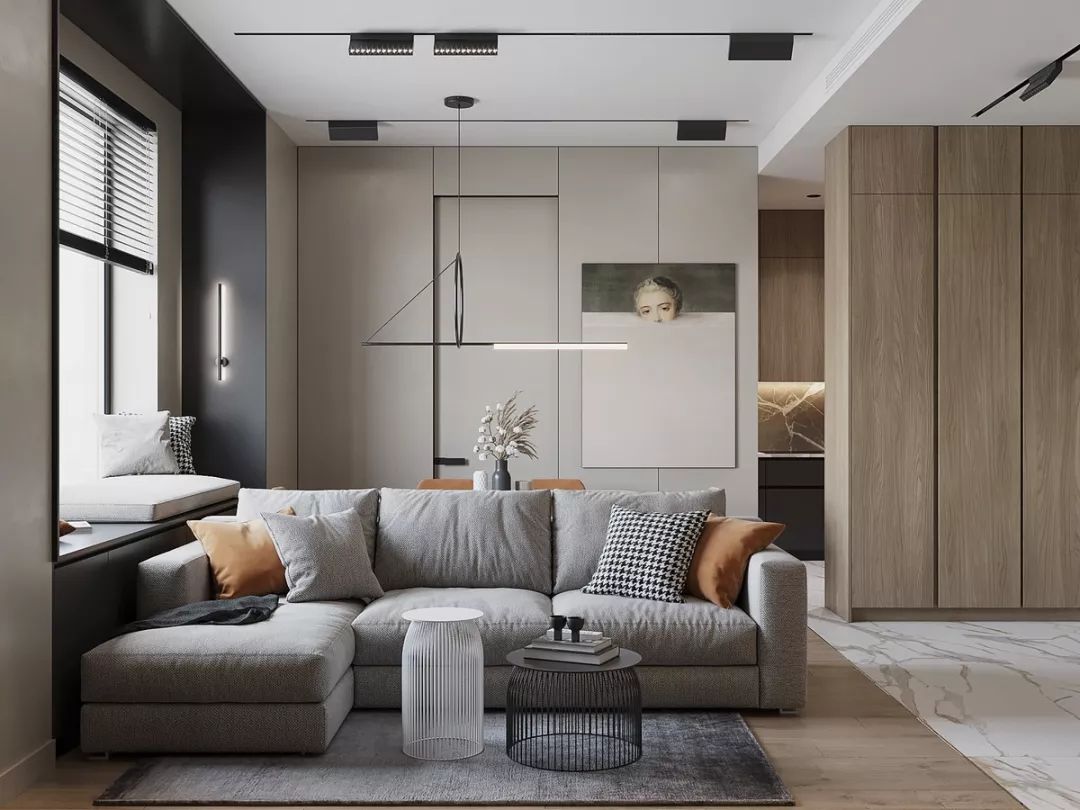 后現(xiàn)代輕奢風(fēng)格家裝設(shè)計室內(nèi)裝修效果圖-客廳 后現(xiàn)代輕奢風(fēng)格家裝設(shè)計室內(nèi)裝修效果圖-客廳