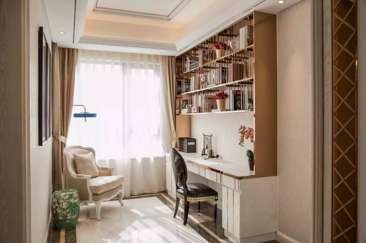 歐式風(fēng)格室內(nèi)設(shè)計(jì)家裝案例-書(shū)房 歐式風(fēng)格室內(nèi)設(shè)計(jì)家裝案例-書(shū)房