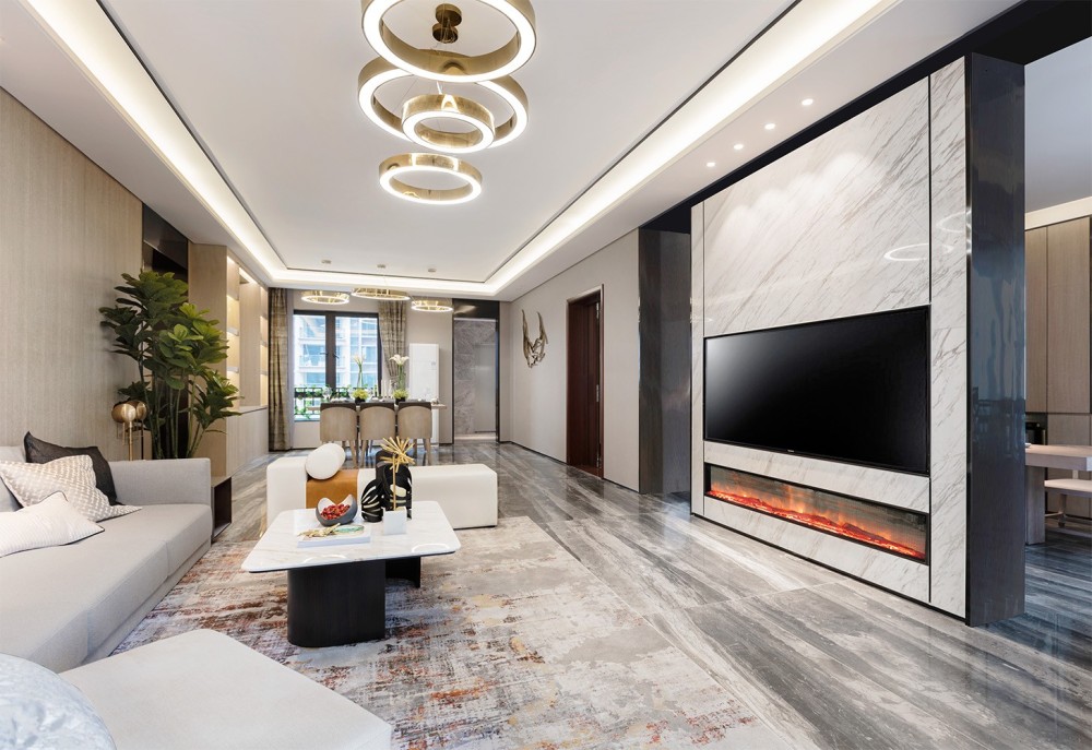 現(xiàn)代簡約風(fēng)格室內(nèi)設(shè)計(jì)家裝案例-客廳 現(xiàn)代簡約風(fēng)格室內(nèi)設(shè)計(jì)家裝案例-客廳