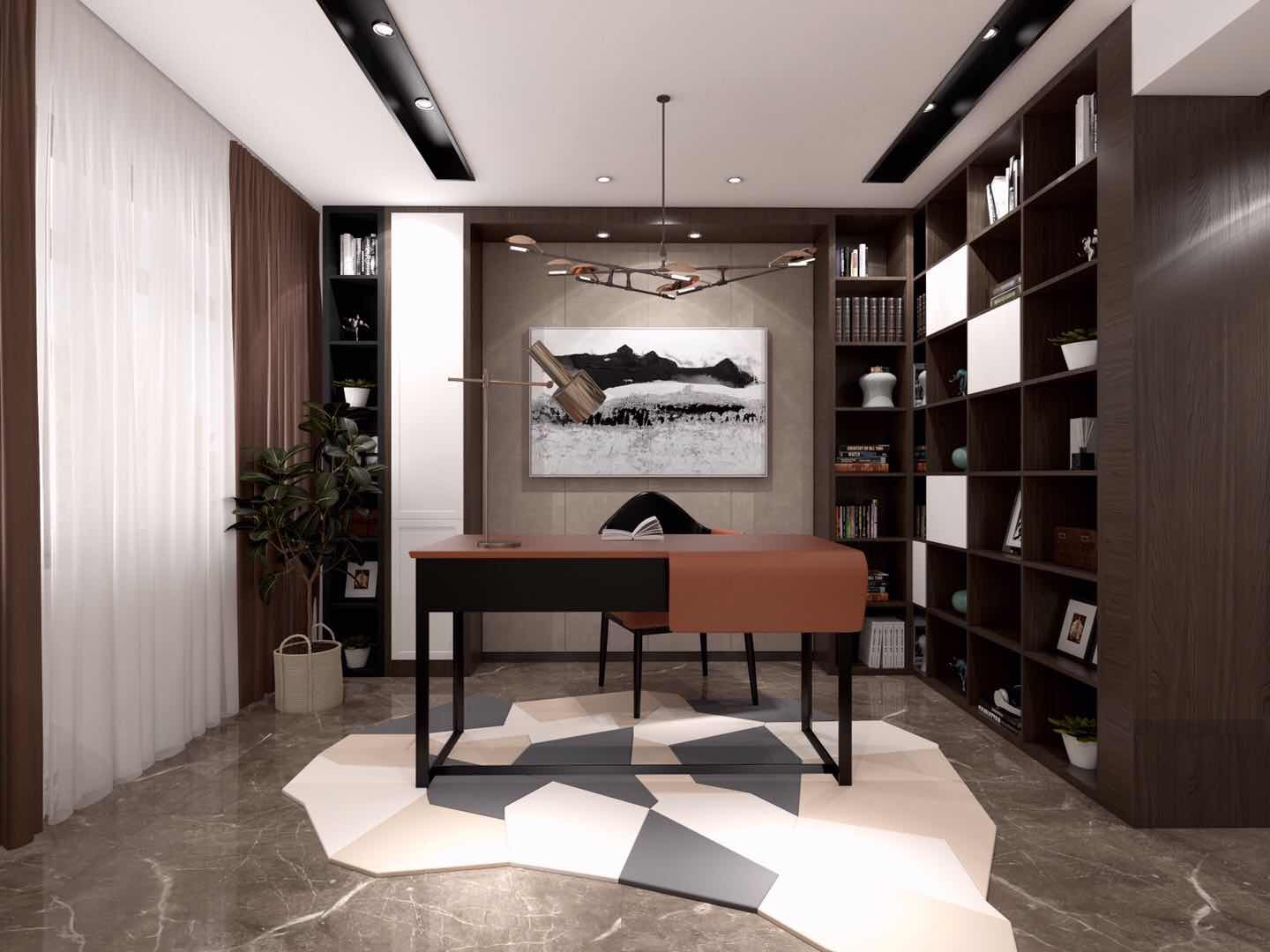 嘉興市嘉業(yè)陽光城現(xiàn)代風(fēng)格別墅裝修案例