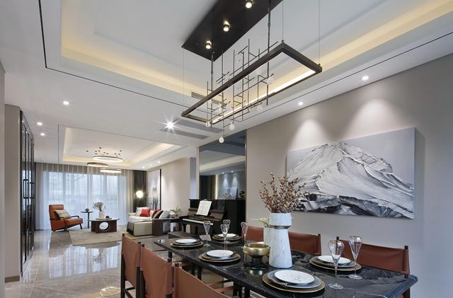 裝修案例新中式風(fēng)格室內(nèi)裝修效果圖-餐廳 裝修案例新中式風(fēng)格室內(nèi)裝修效果圖-餐廳