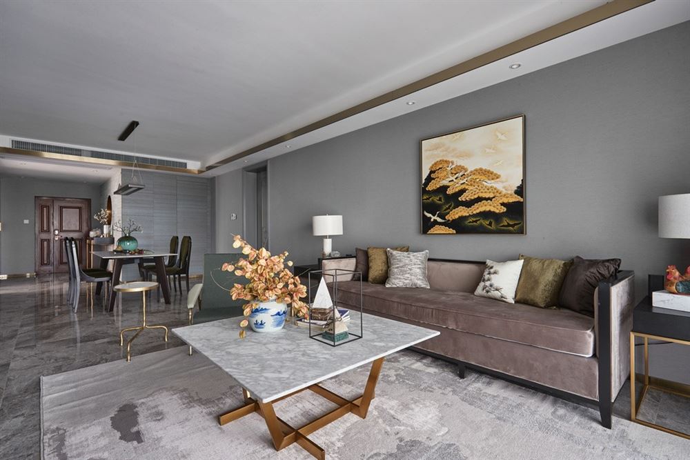 江門市新會碧桂園新中式風(fēng)格三居室裝修案例