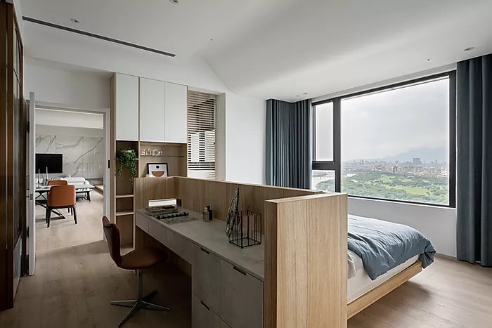 佛山裝修公司輕奢風格室內(nèi)裝修效果圖-主臥 佛山裝修公司輕奢風格室內(nèi)裝修效果圖-主臥