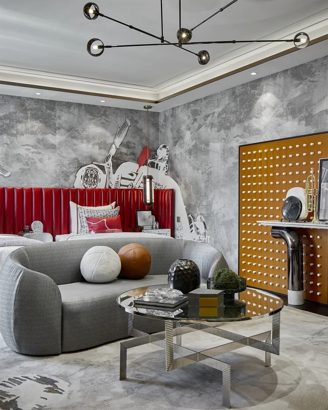 現(xiàn)代簡約風(fēng)格別墅室內(nèi)設(shè)計家裝案例-次臥 現(xiàn)代簡約風(fēng)格別墅室內(nèi)設(shè)計家裝案例-次臥