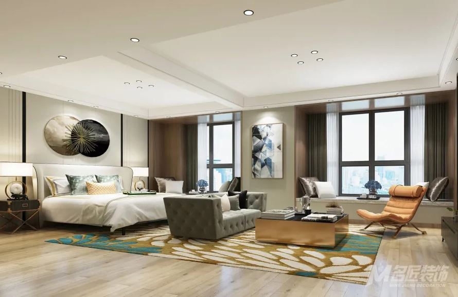 南寧市城北金龍嘉園輕奢風(fēng)格三居室裝修案例