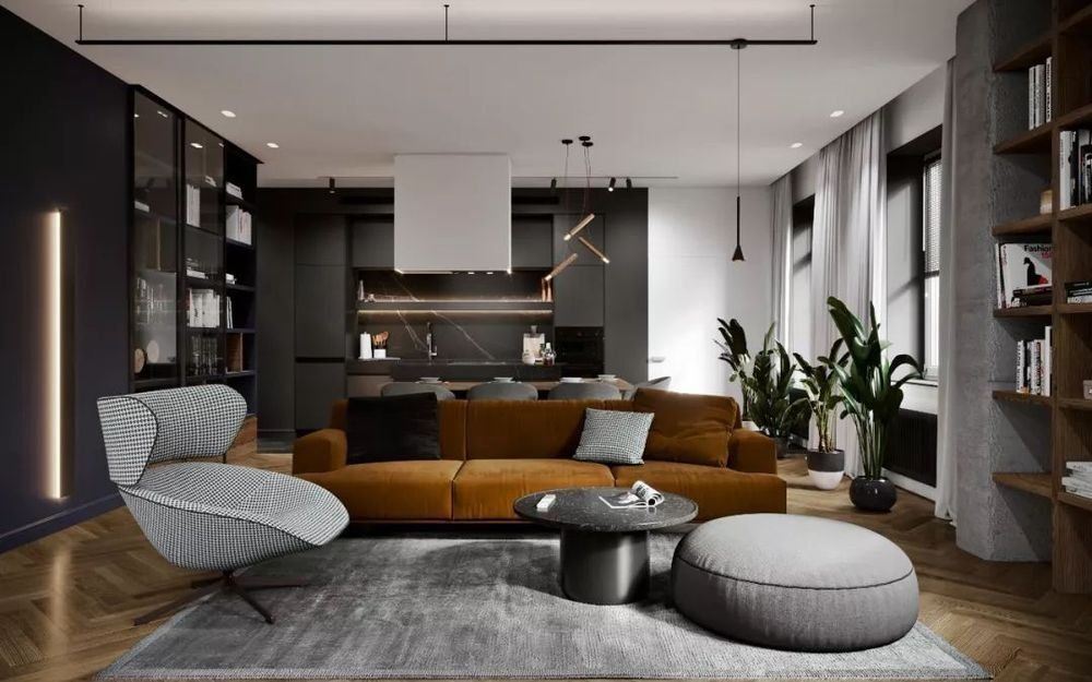 昭通市壹號公館北歐風(fēng)格三居室裝修案例