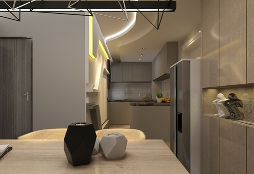 現(xiàn)代前衛(wèi)風(fēng)格室內(nèi)裝修效果圖-云和景苑二居88平米-廚房 現(xiàn)代前衛(wèi)風(fēng)格室內(nèi)裝修效果圖-云和景苑二居88平米-廚房