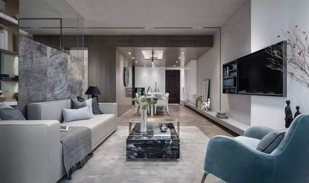 佛山市佛奧灣現(xiàn)代簡約風(fēng)格四居室裝修案例