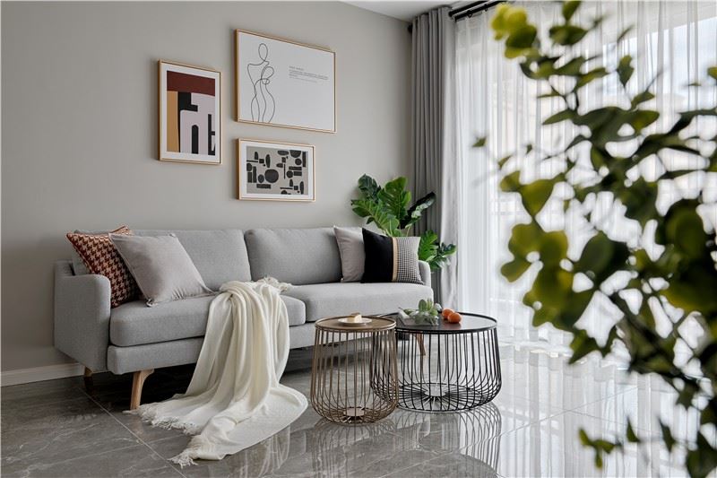 江門(mén)市星海灣華庭北歐風(fēng)格三居室裝修案例