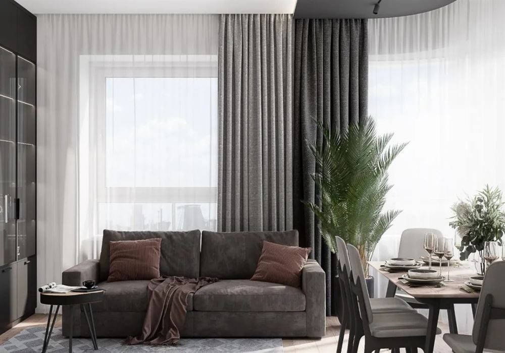 廣州市中航城花園輕奢風格三居室裝修案例