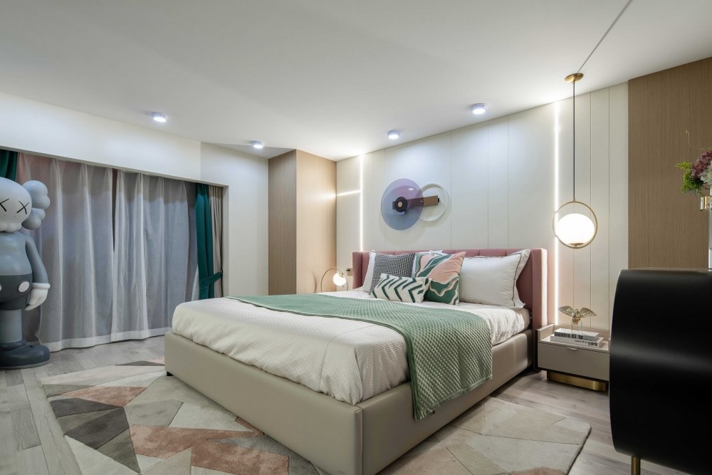 現(xiàn)代輕奢風(fēng)格室內(nèi)家裝案例效果圖-臥室 現(xiàn)代輕奢風(fēng)格室內(nèi)家裝案例效果圖-臥室